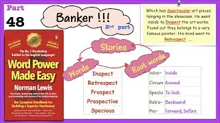Word Power Made Easy By Norman Lewis Session 48 | learn vocabulary with Root words & Stories