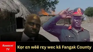 ruac ɛn caa lat ɛ ku&auml;&auml;r fangak The commissioner of Fangak County Boutros Biel ruach Biel Nuer TV