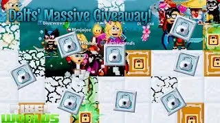DALTS HOSTED A MASSIVE GIVEAWAY! | Pixel Worlds