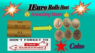 1Euro Hunt. 2 rolls from Germany 🇩🇪!! Nice Hunt,#Rare Coins 👍👍👍