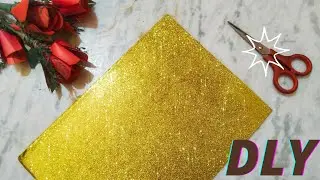 DLy glitter fom sheet✨heir accessories #paperflower #dlystream #dly