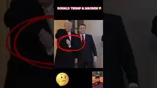 Donald Trump & Macron Funny Moments 😂😂 #donaldtrump #macron #trump #trumpnews #funny #shorts #fyp