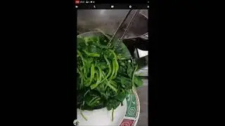 SWEET POTATO LEAVES WITH GARLIC AND SOY SAUCE #ASMR