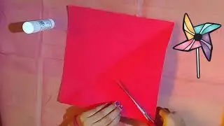 How to make paper windmill at home/paper crafts idea for kids/paper crafts