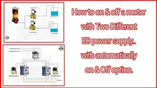 Single borvel motor automatically filling Two separate tanks and also running two separate power