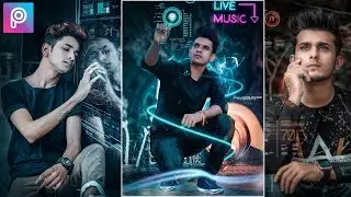 NEW FUTURISTIC NEON - PicsArt Futuristic Editing step by step in Hindi like Photoshop