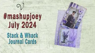 #mashupjoey Purple Passion Stack and whack journal cards