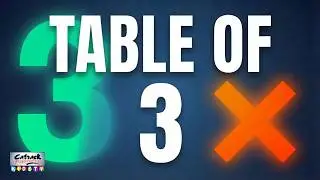 3 Times Table Multiplication | Learn 3x Table | Learn Three Multiplication Tables | eLearning
