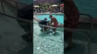 Hoodoo Moab Pool Accessibility Ramp: Not So Accessible (Entering)