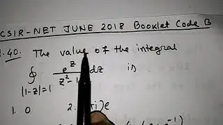 csir net June 2018 booklet code B question no. 40