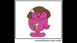 Little Miss Wise Eats A Banana (Mr. Men Little Miss Comic Studio Animation)