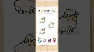 Brain test 🦔 level 20 where is the black sheep?