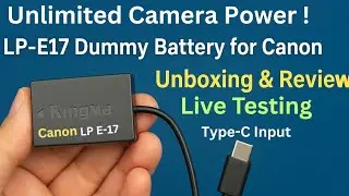 Unlimited DSLR Battery! 🔋LP-E17 Dummy Battery for Canon | Unboxing & Review