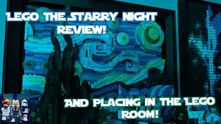 The Best LEGO Art Set! LEGO Ideas The Starry Night Review (21333)