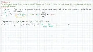 Problema Trapezio con formule inverse e frazioni
