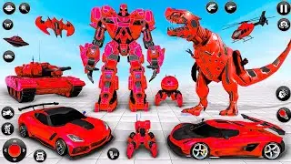 Dino Robot Transformation Jet Bike Car Dinosaur Robot Game New Mega Map - Android Gameplay