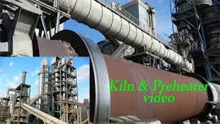 Cement Plant Kiln | Rotary kiln and Preheater | cement factory | copyright-free videos by CFV