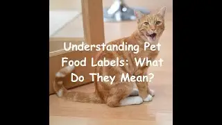 Understanding Pet Food Labeling