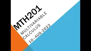 MTH201 Multivariable Calculus Quiz No 3 Solution