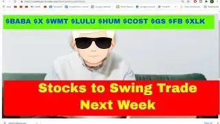 Stocks to Swing Trade Next Week $BABA $X $WMT $LULU $HUM $COST $GS $FB $XLK