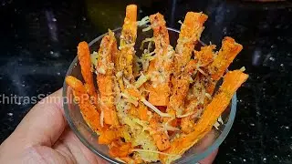 2-Ingredient Carrot Fries 🥕🧀 | Crispy Keto Snack in Minutes #LowCarbSnack#KetoSnack #carrotfries #11