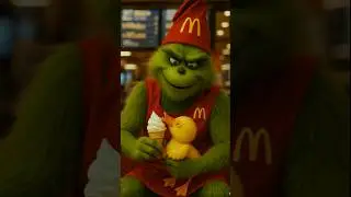 Grinch Kidnaps Duckling but Melts with Ice Cream Love &ndash; McDrama at Sunset #viral #short