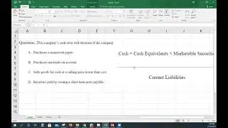 Financial Statement Analysis Basics, MCQ