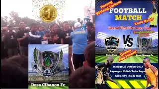 Final Putra Paus VS Cibanon FC Permus Champions Cup 2023 Unitex Bogor