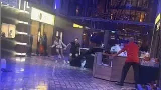 Sturm kippt Luxusschiff um 45 Grad - alles rutscht weg