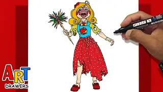 How To Draw MISS DELIGHT - Poppy Playtime 5 (Damaged)