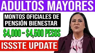 🚨 Adultos Mayores ISSSTE: Montos Oficiales de Pensi&oacute;n Bienestar $4,000 &ndash; $4,500 MXN