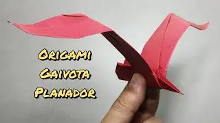 Origami Gaivota Planador- Voa de verdade!!!