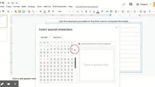 How to add an exponent in Google Slides