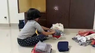 #kidsvideo arranging clothes yourself & learning to keep cupboard neat & clean&hellip;