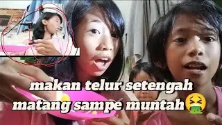 PERTAMA KALI MAKAN TELUR SETENGAH MATENG SAMPE MAU MUNTAH🤧|| GAK HABIS