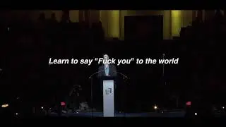 benedict cumberbatch speech _ stop thinking just do it