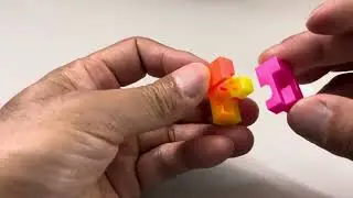 6-piece key chain cube puzzle