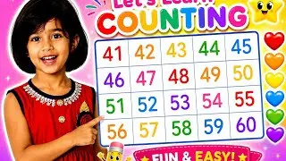 Write and Read Numbers 41 to 60|Dotted Numbers|123 Numbers #251
