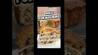 Bolo Formigueiro low carb e sem gl&uacute;ten #semgluten #receitas #bolosemgluten #lowcarb