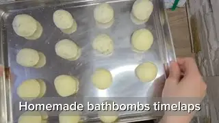 Homemade bathbombs timelapse
