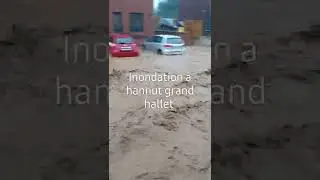 inondation &agrave; hannut grand hallet devant chez moi