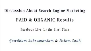 Discussion about Search Engine Marketing - Facebook Live