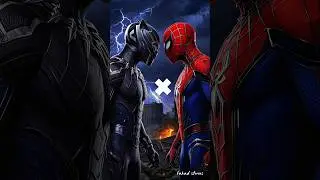 Black Panther & Spider-man 🔥💯 viral ai superhero video #superherocartoon #spidermancartoon