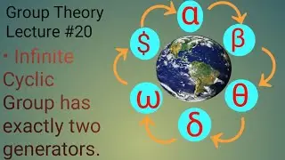 Lecture # 20 Infinite Cyclic Group has exactly two generators. Theorem proved.