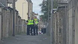 Police cordon on Carlisle Place BD8