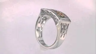 Multicolored Sapphire Ring .55 Carat