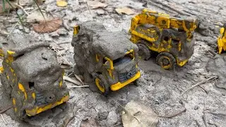 Rickshaw khilona mudding jcb challenge toys | dumper truck mudding jcb khilona toys