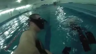 Бассейн, тестирования стеклопластиковых лопастей LEADERFINS