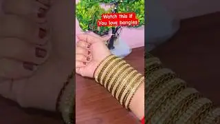 Prettiest golden bangles✨💖 #meeshofinds #meeshohaul #shortsviral #unboxing #banglescollection #love