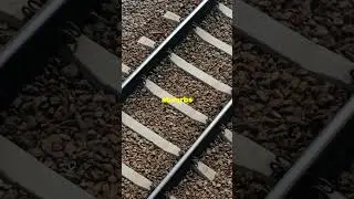 Why there are stones along the railway track? #science #railway